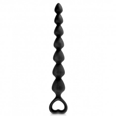 Chapelet plug anal noir 27cm