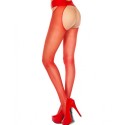 Collant nylon rouge ouvert