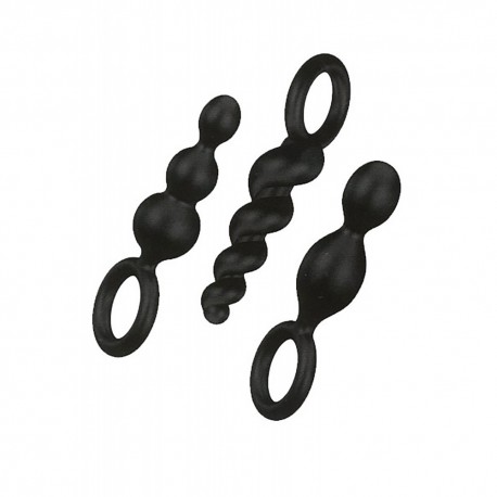 Coffret 3 plugs Satisfyer Plugs Noir - CC597159 Coffret 3 plugs Satisfyer Plugs Noir - CC597159