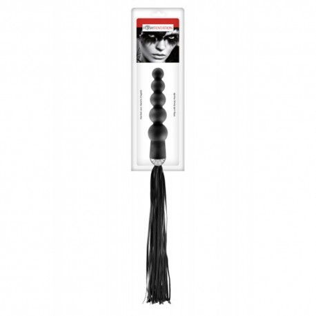 Martinet avec manche chapelet anal noir Fetish Tentation - CC570402