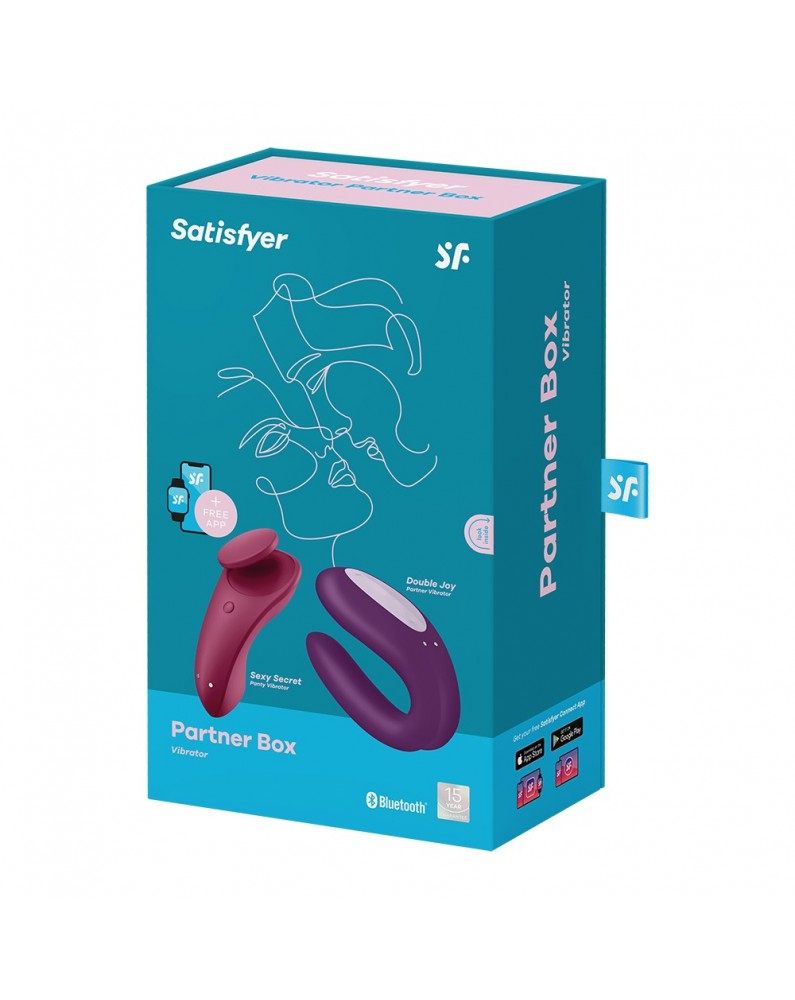 Coffret 2 sextoys connectés Partner Box 1 Satisfyer - CC597768