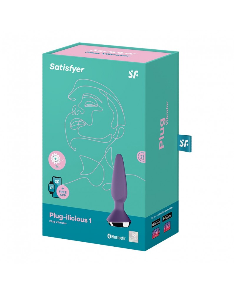 Plug anal vibrant connecté USB ilicious 1 violet Satisfyer - CC597221