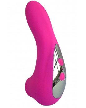 Vibromasseur stimulateur à succion rose 20 programmes USB - CR-CAV013