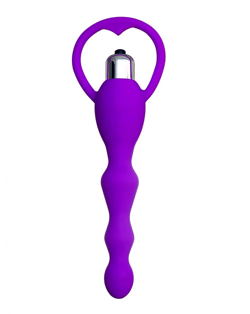 Chapelet anal violet vibrant - AOP-057PUR