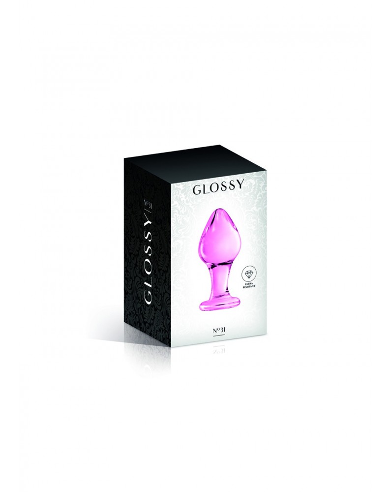 Plug anal boule en verre rose  n°31 Glossy - CC532071050