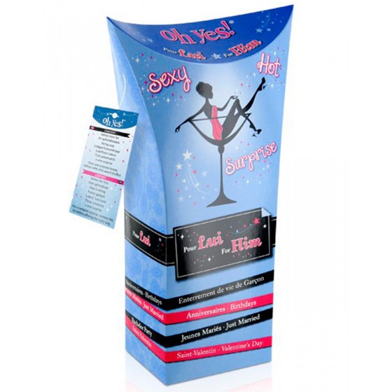 Boîte cadeau sexy homme sextoys string preservatif lubrifiant - CC597198