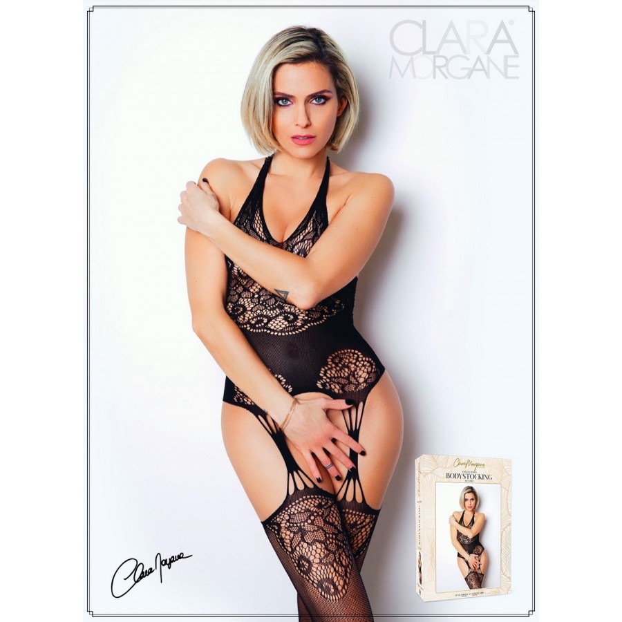 Bodystocking noir porte-jarretelles - Le Numéro 15 - Collection Bodystocking - CM99015 Bodystocking noir porte-jarretelles - Le Numéro 15 - Collection Bodystocking - CM99015