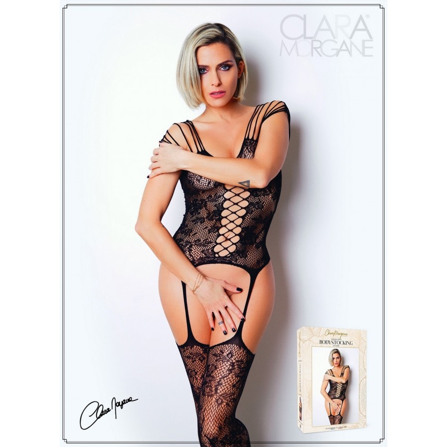 Bodystocking imprimé florale - Le Numéro 10 - Collection Bodystocking - CM99010 Bodystocking imprimé florale - Le Numéro 10 - Collection Bodystocking - CM99010