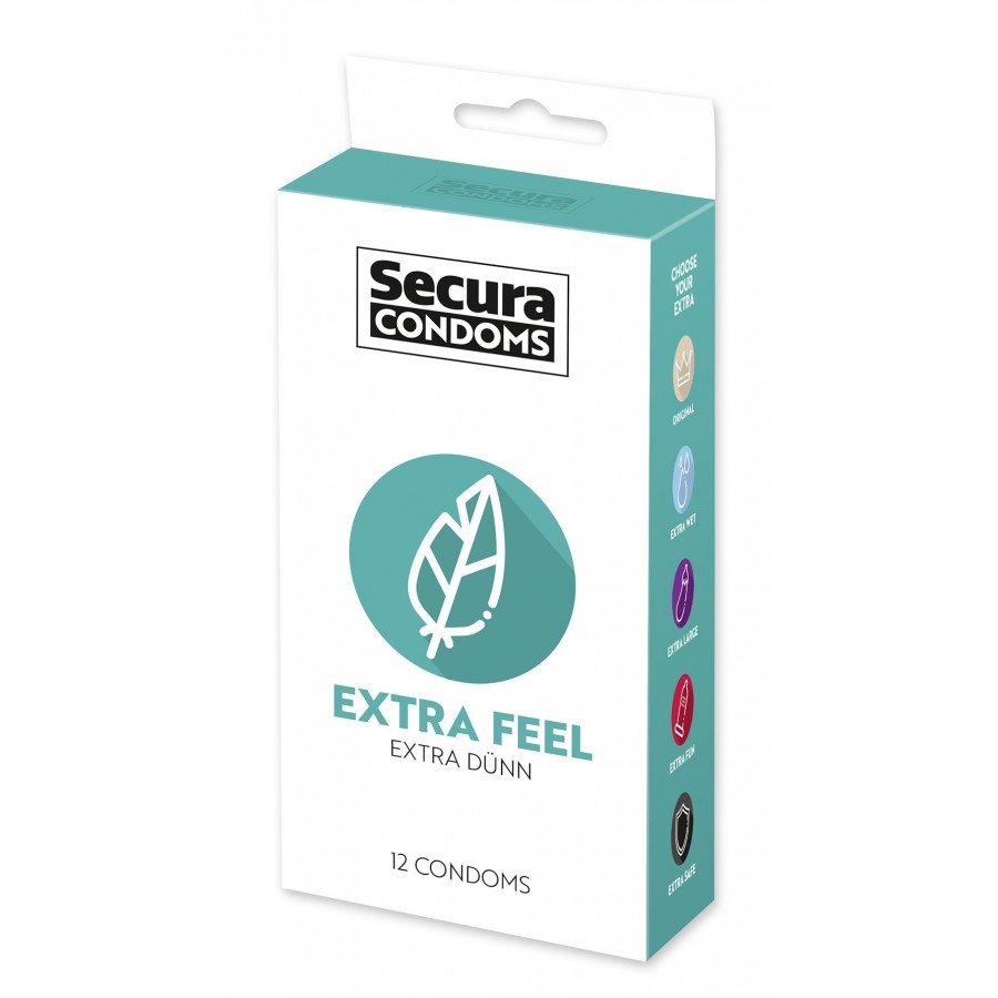 Préservatifs lubrifiés extra fin en latex x12 avec réservoir Extra Feel 53 mm - R416495 Préservatifs lubrifiés extra fin en latex x12 avec réservoir Extra Feel 53 mm - R416495
