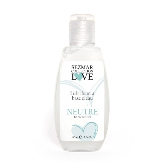 Lubrifiant à base d'eau 100% naturel Neutre 90 ml - SEZ090