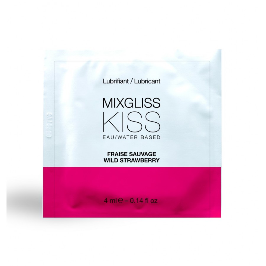Dosette lubrifiant Mixgliss Eau Kiss Fraise Sauvage 4 ML - L6022399 Dosette lubrifiant Mixgliss Eau Kiss Fraise Sauvage 4 ML - L6022399
