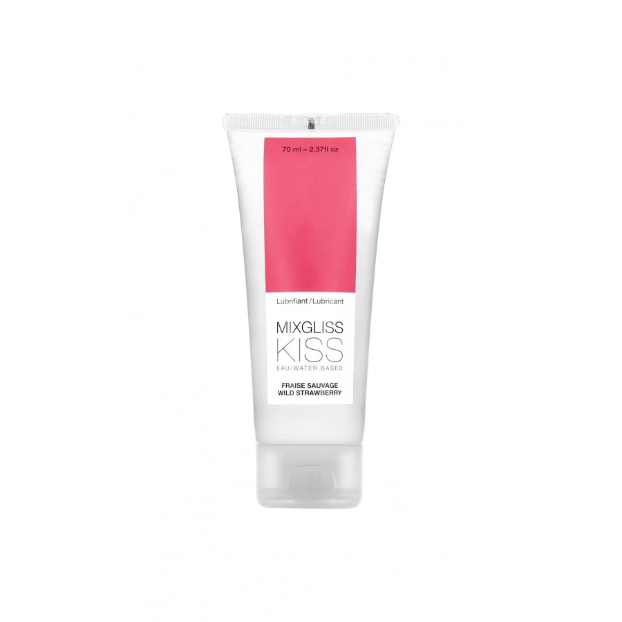 Lubrifiant Mixgliss eau Kiss Fraise sauvage 70 ML - MG6221 Lubrifiant Mixgliss eau Kiss Fraise sauvage 70 ML - MG6221