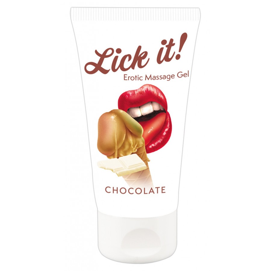 Lubrifiant et gel de massage végétalien comestible goût chocolat blanc 50ml - R625760 Lubrifiant et gel de massage végétalien comestible goût chocolat blanc 50ml - R625760