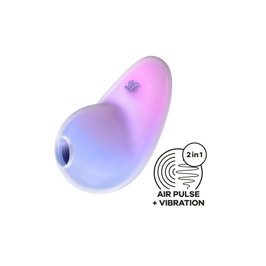 Stimulateur clitoridien par onde de pression sans contact et par vibration USB violet et rose, Pixie Dust Satisfyer - CC597836 Stimulateur clitoridien par onde de pression sans contact et par vibration USB violet et rose, Pixie Dust Satisfyer - CC597836