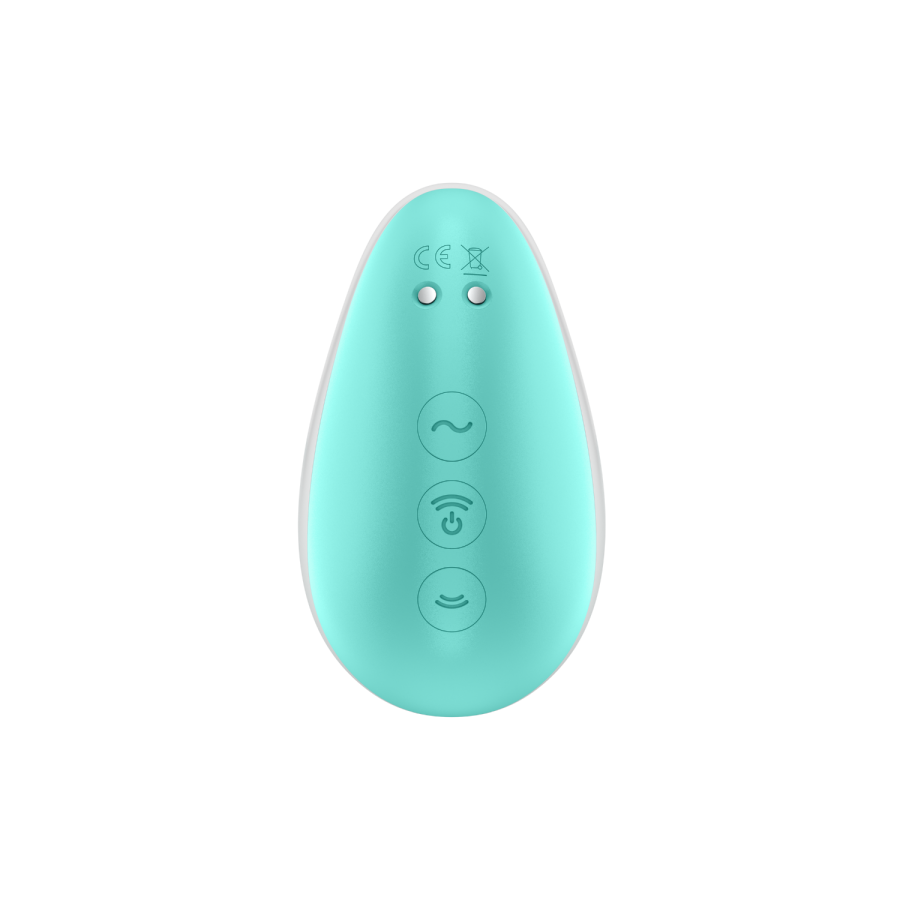 Stimulateur clitoridien par onde de pression sans contact et par vibration USB vert et rose, Pixie Dust Satisfyer - CC597837