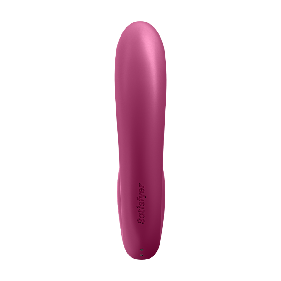 2 en 1 Vibromasseur point G avec stimulateur clitoris connecté USB rouge Sunray Satisfyer - CC597807