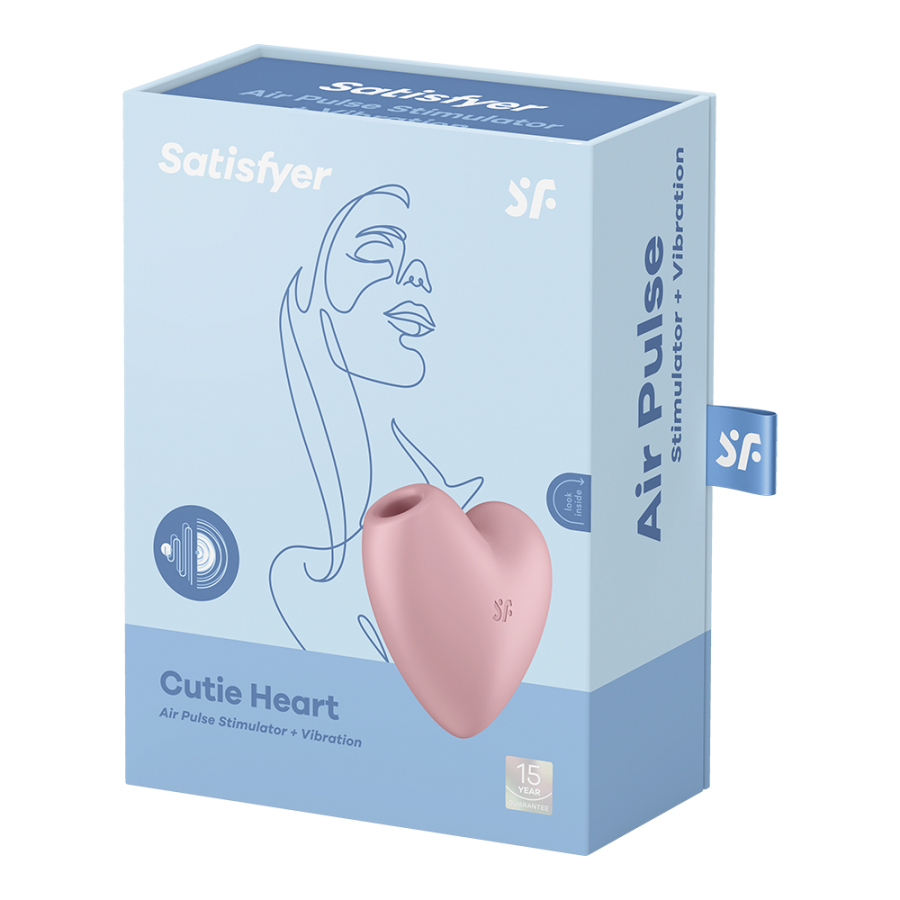 Stimulateur de clitoris USB en forme de cœur Cuttie Heart Satisfyer - CC597796
