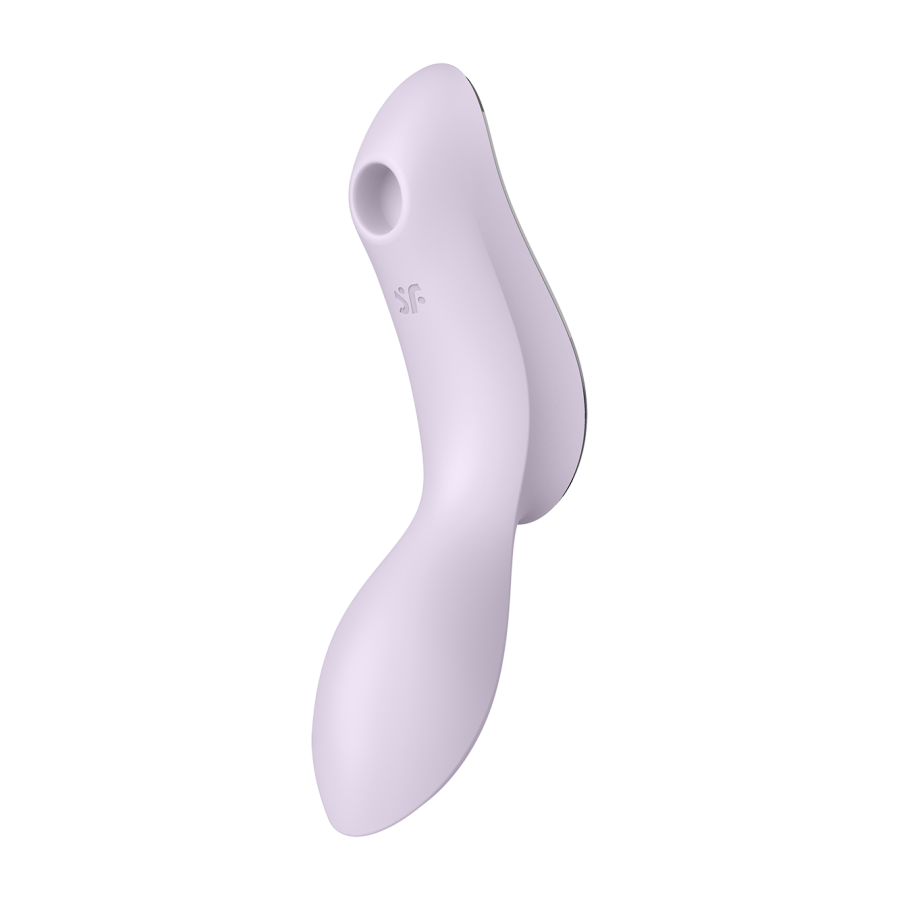 2 en 1 Vibromasseur et stimulateur de clitoris USB violet Curvy Trinity 2 Satisfyer - CC597788
