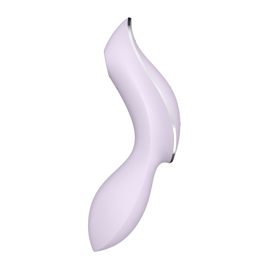2 en 1 Vibromasseur et stimulateur de clitoris USB violet Curvy Trinity 2 Satisfyer - CC597788