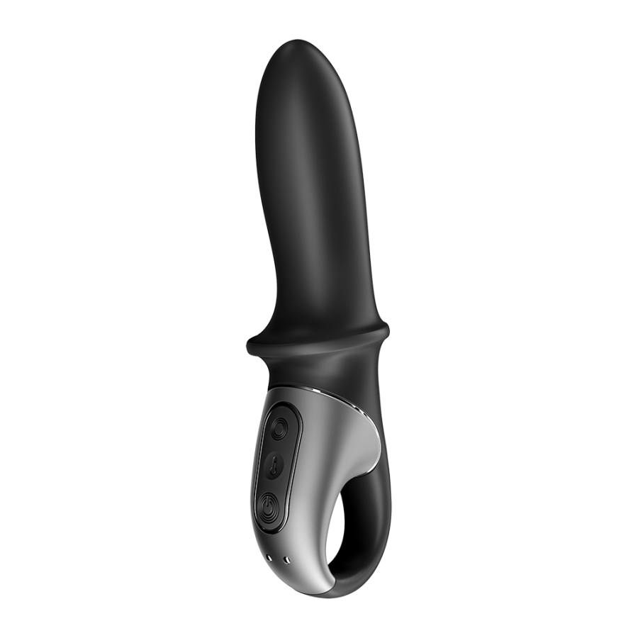 Vibromasseur noir USB, chauffant et connecté Hot Passion Satisfyer - CC597790