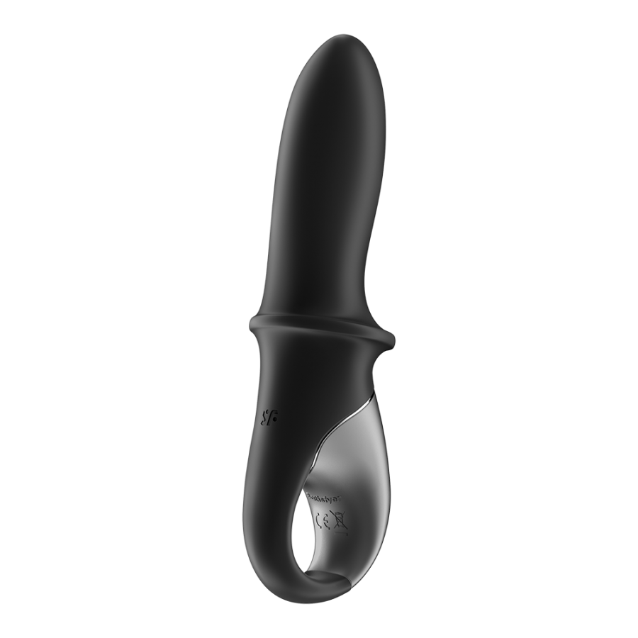 Vibromasseur noir USB, chauffant et connecté Hot Passion Satisfyer - CC597790