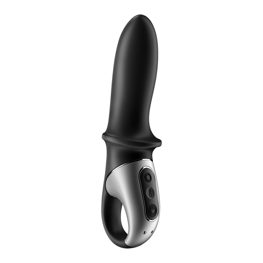 Vibromasseur noir USB, chauffant et connecté Hot Passion Satisfyer - CC597790