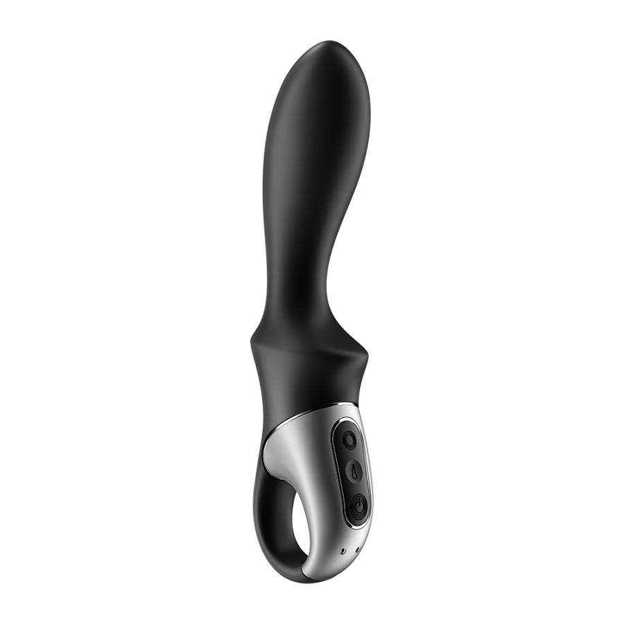 Vibromasseur noir USB, chauffant et connecté Heat Climax Satisfyer - CC597789