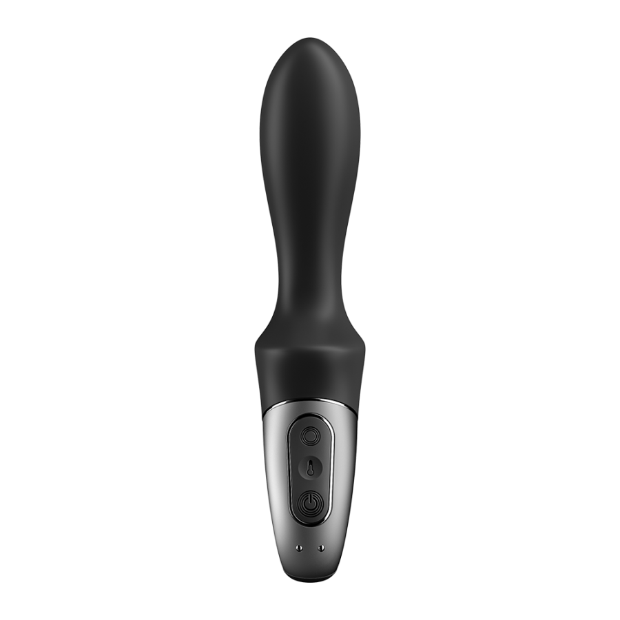 Vibromasseur noir USB, chauffant et connecté Heat Climax Satisfyer - CC597789
