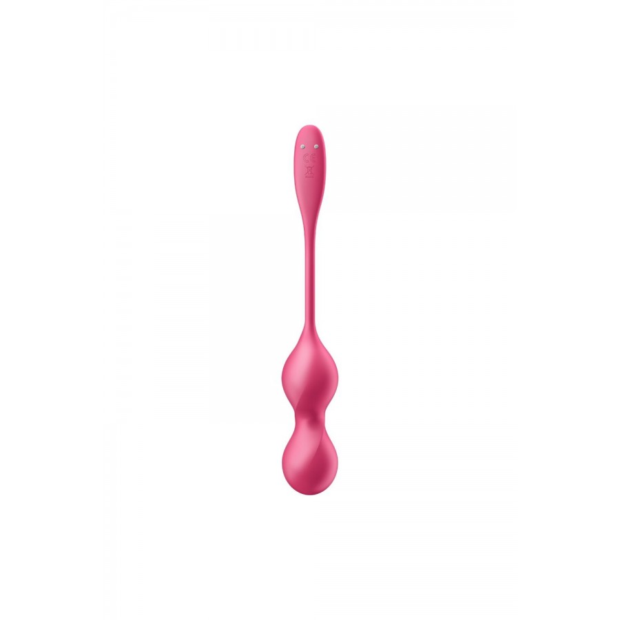 Boules de Geisha vibrantes télécommandées fushia Love Birds 2 Satisfyer - CC597866