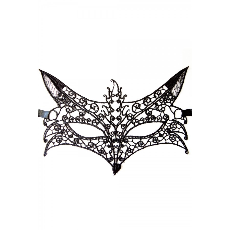 Masque souple dentelle noire - 100825