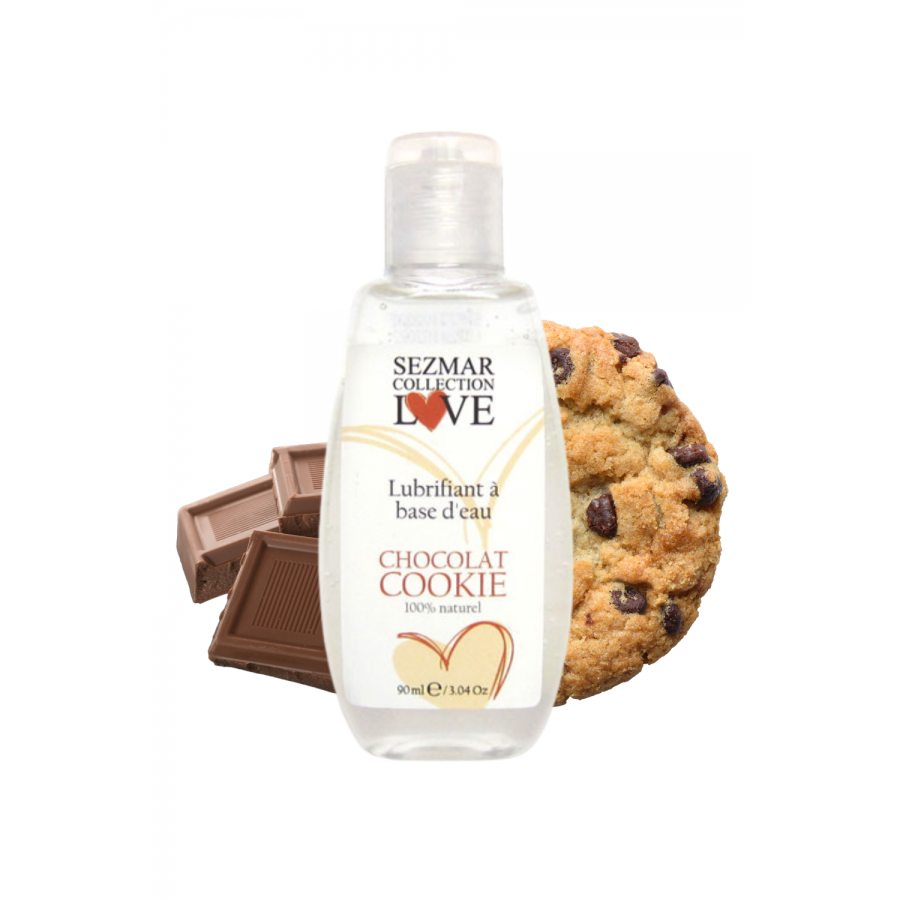 Lubrifiant à base d'eau 100% naturel Chocolat Cookie 90 ml - SEZ088 Lubrifiant à base d'eau 100% naturel Chocolat Cookie 90 ml - SEZ088