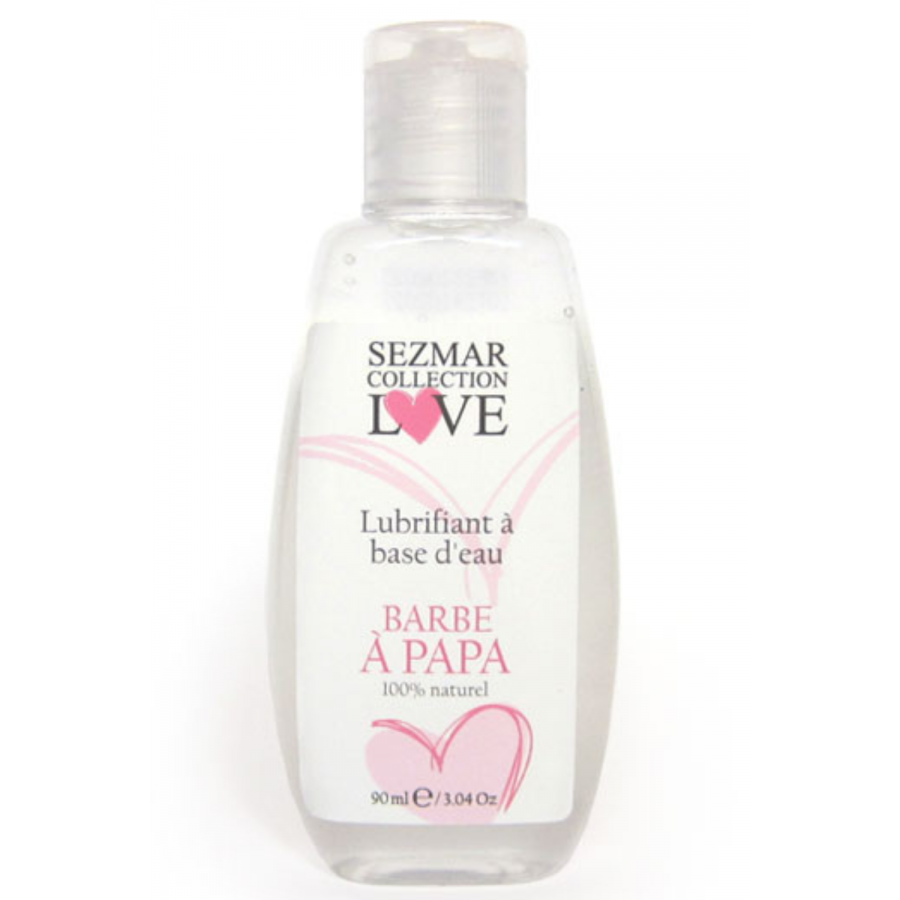 Lubrifiant à base d'eau 100% naturel Barbe à Papa 90 ml - SEZ081