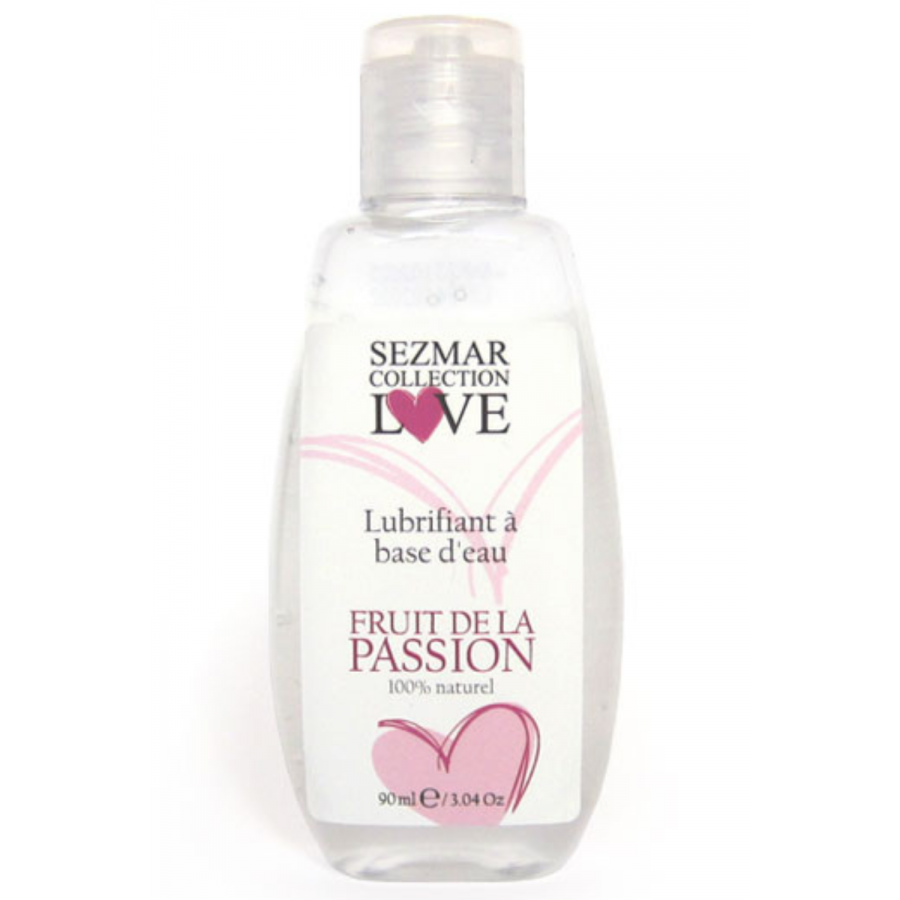Lubrifiant à base d'eau 100% naturel Fruit de la passion 90ml - SEZ078