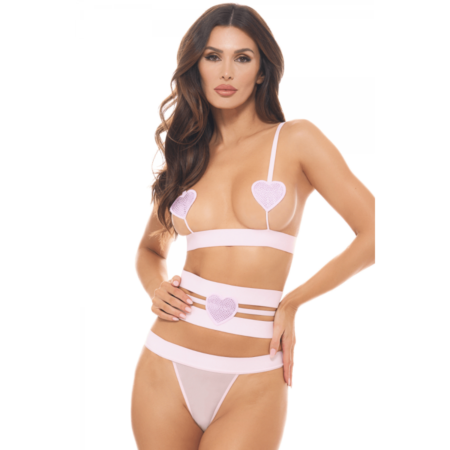 Ensemble 3 pièces rose pastel - REN53051-FTRL Ensemble 3 pièces rose pastel - REN53051-FTRL