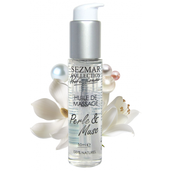 Huile de massage professionnelle Perle  Musc 100% naturelle 50 ml - SEZ101