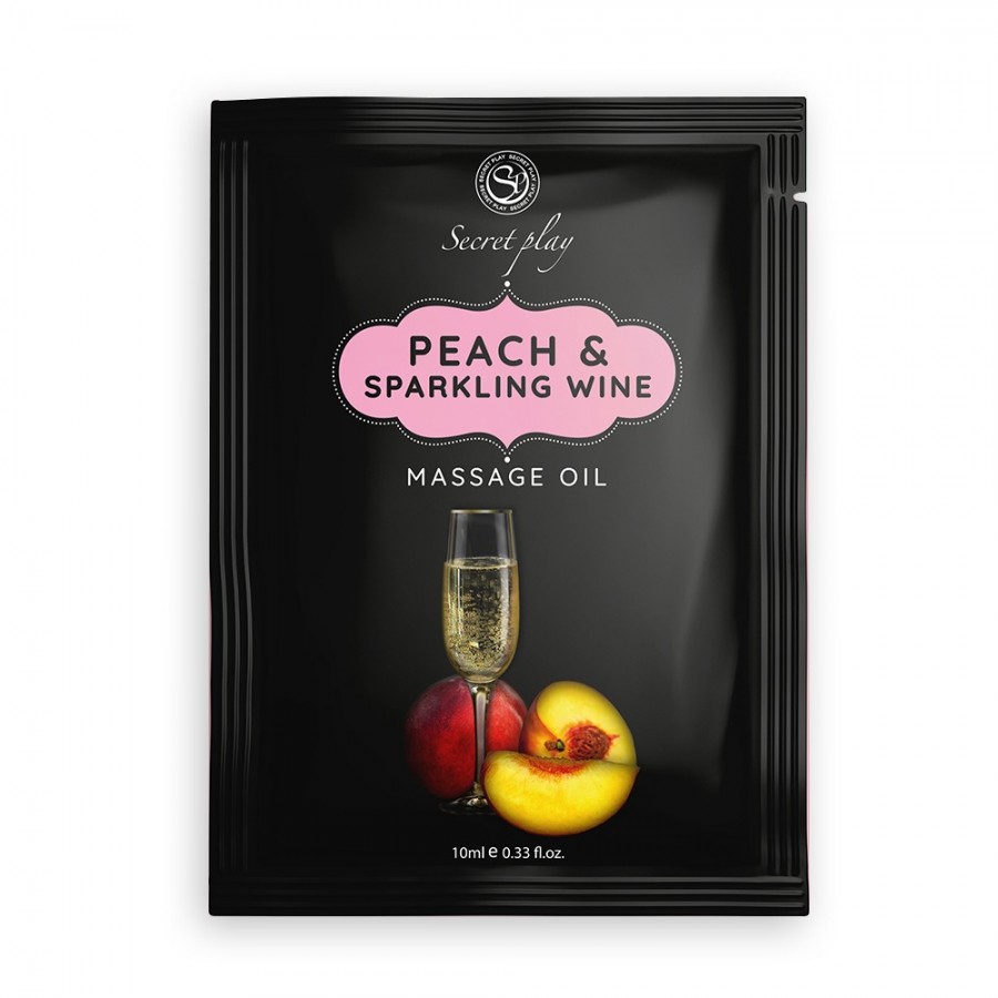 Dosette huile de massage pêche vin pétillant 10 ml - SP3680 Dosette huile de massage pêche vin pétillant 10 ml - SP3680