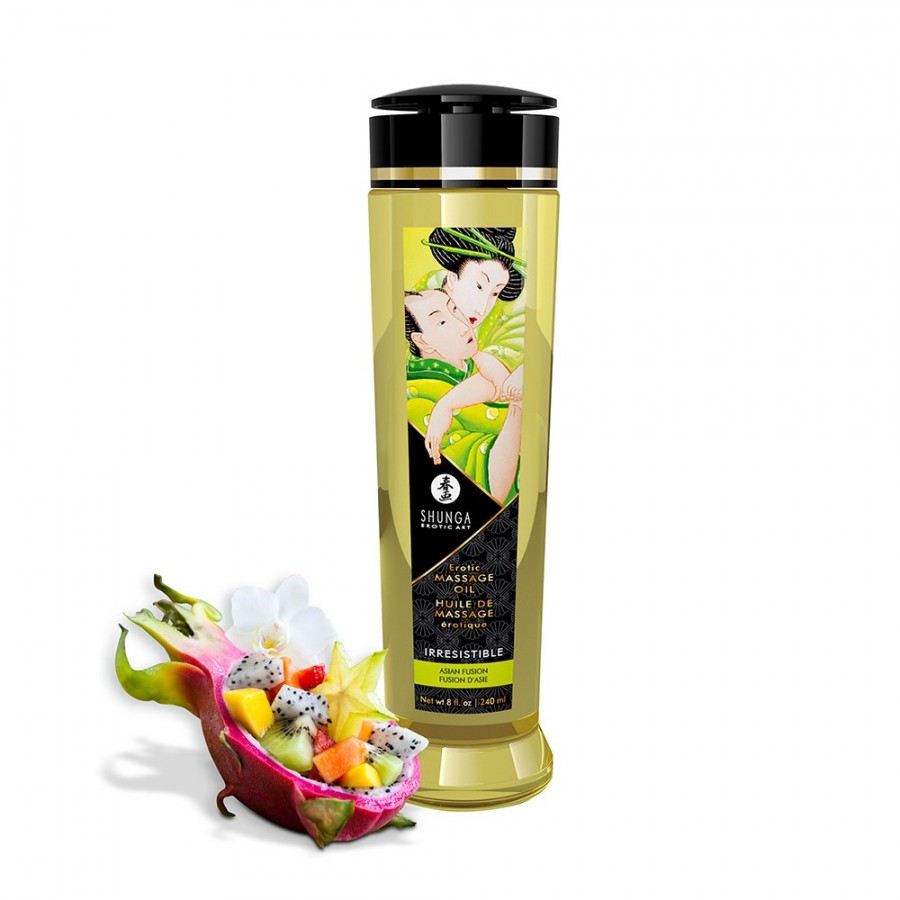 Huile de massage aphrodisiaque Fusion d'Asie 240ml - CC1218 Huile de massage aphrodisiaque Fusion d'Asie 240ml - CC1218