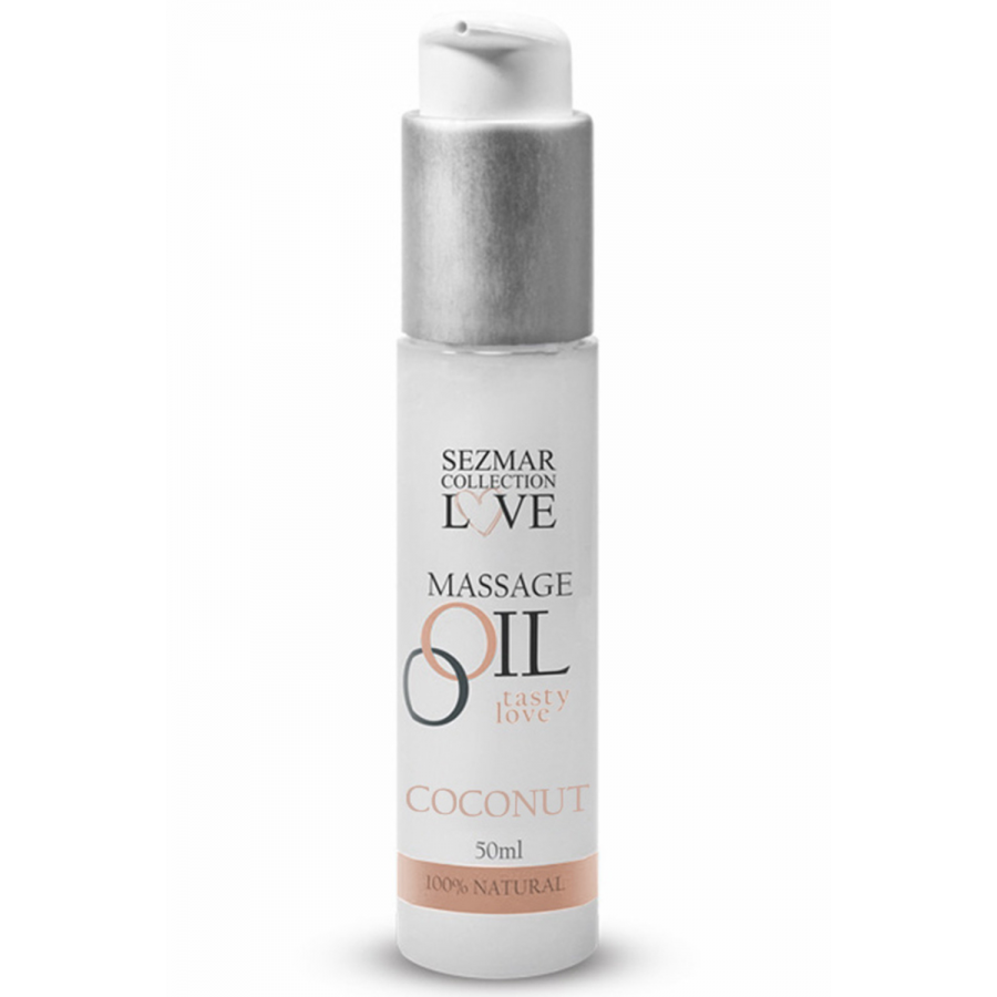 Huile de massage 100% naturelle noix de coco 50ml - SEZ076 Huile de massage 100% naturelle noix de coco 50ml - SEZ076