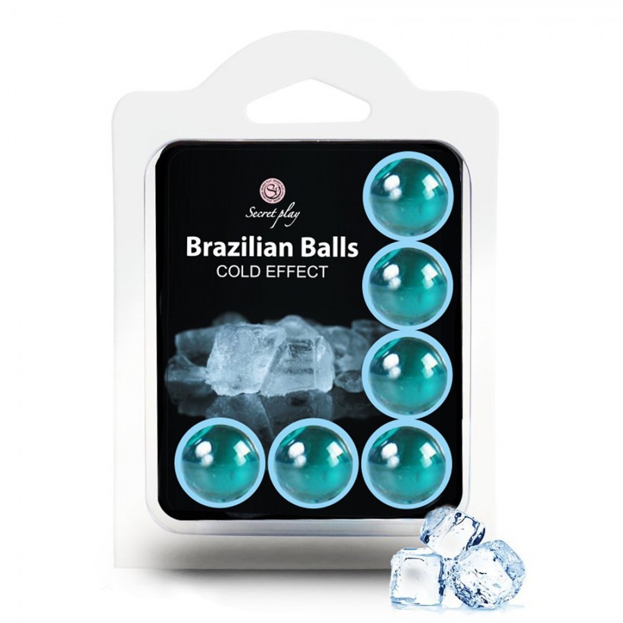 6 Boules de massage Brésiliennes effet fraîcheur - BZ6131 6 Boules de massage Brésiliennes effet fraîcheur - BZ6131