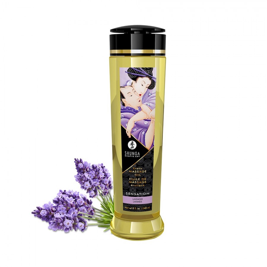 Huile de massage Sensation lavande aphrodisiaque 240ml - CC1206 Huile de massage Sensation lavande aphrodisiaque 240ml - CC1206