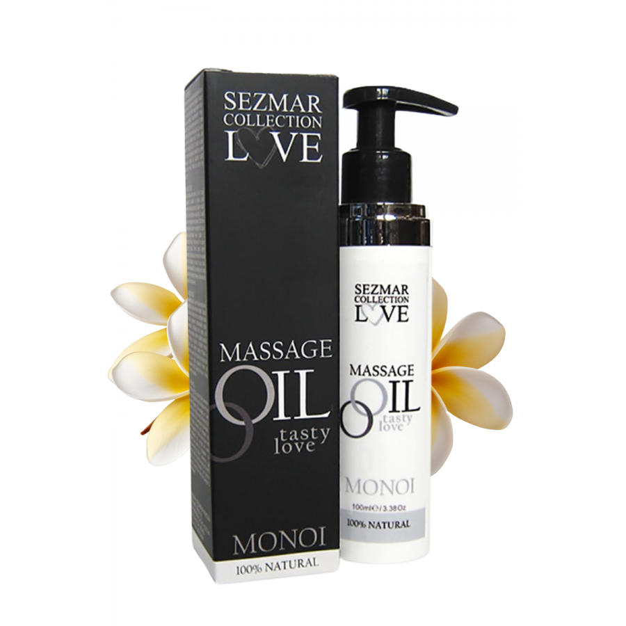 Huile de massage comestible 100% naturelle monoï 100ml - SEZ065100ML Huile de massage comestible 100% naturelle monoï 100ml - SEZ065100ML