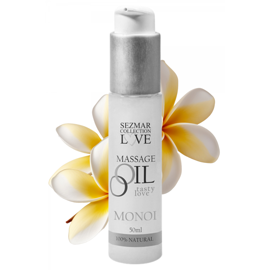 Huile de massage 100% naturelle monoï 50ml - SEZ065 Huile de massage 100% naturelle monoï 50ml - SEZ065