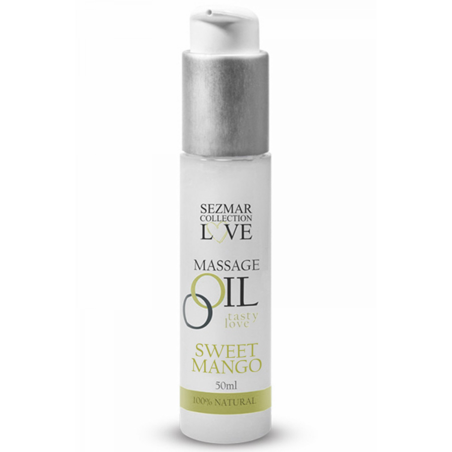 Huile de massage comestible mangue 50ml - SEZ064 Huile de massage comestible mangue 50ml - SEZ064
