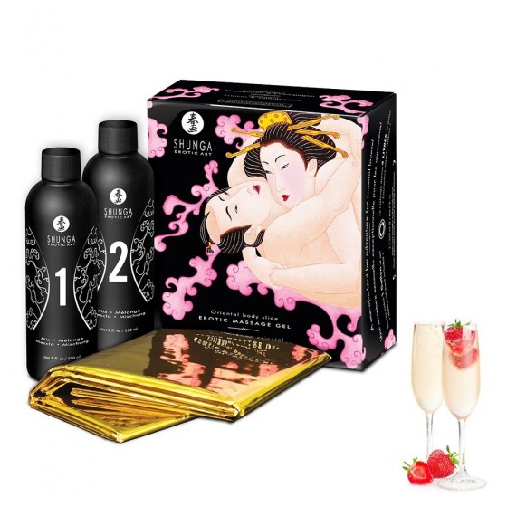 Gelée de massage oriental vin pétillant fraise - CC817700