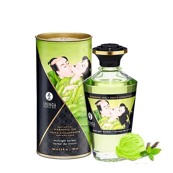 Huile chauffante sorbet de minuit melon comestible 100ml - CC812012