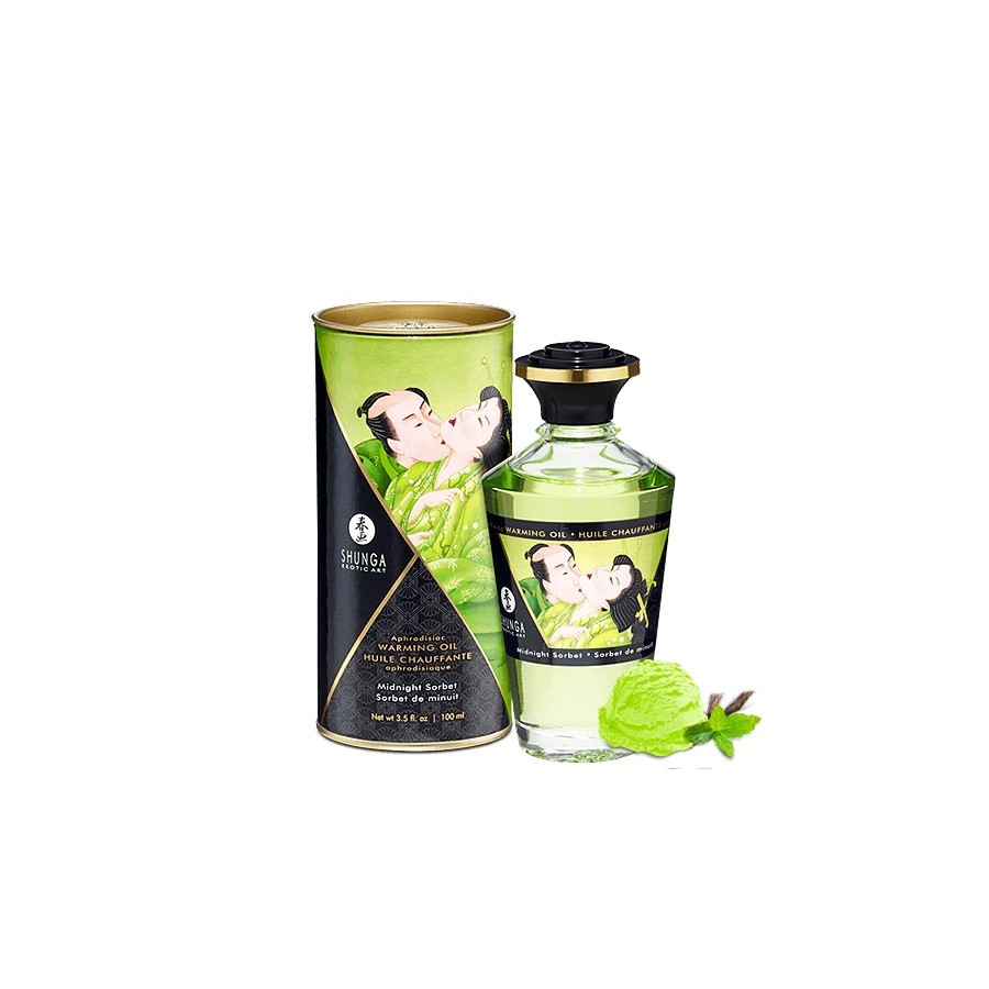 Huile chauffante sorbet de minuit melon comestible 100ml - CC812012 Huile chauffante sorbet de minuit melon comestible 100ml - CC812012