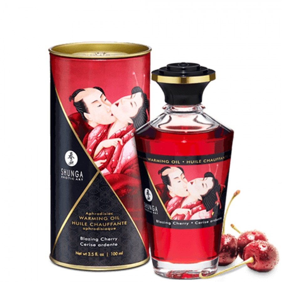 Huile chauffante cerise comestible 100ml - CC812000 Huile chauffante cerise comestible 100ml - CC812000