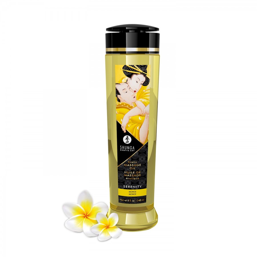 Huile de massage aphrodisiaque monoï Serenity 240ml - CC1213 Huile de massage aphrodisiaque monoï Serenity 240ml - CC1213