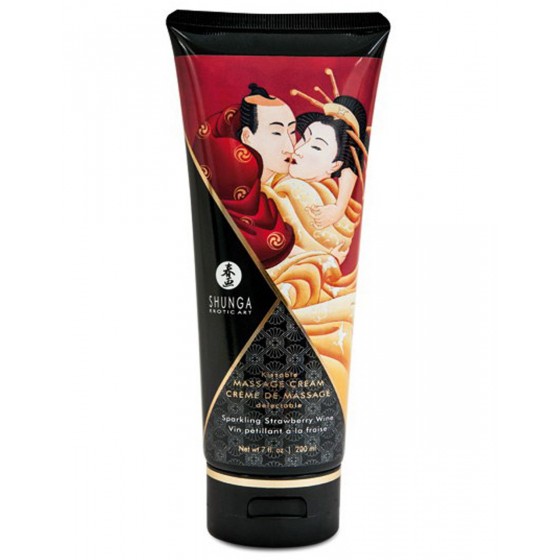 Crème hydratante de massage fraise vin pétillant 200ml - CC814108