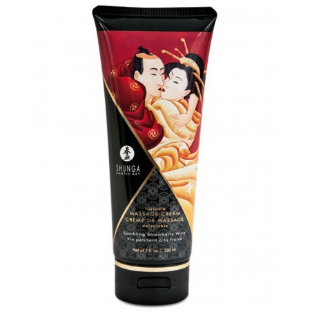 Crème hydratante de massage fraise vin pétillant 200ml - CC814108